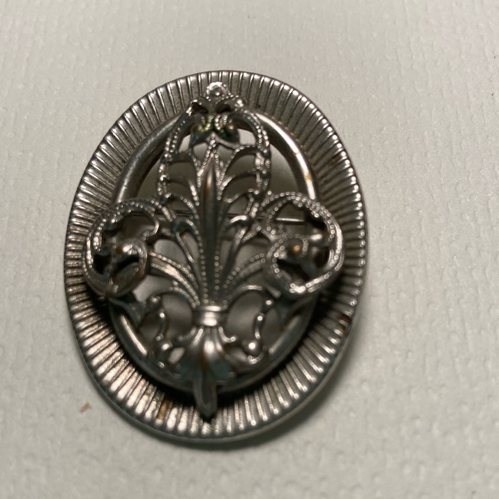 Elegant Silver Brooch